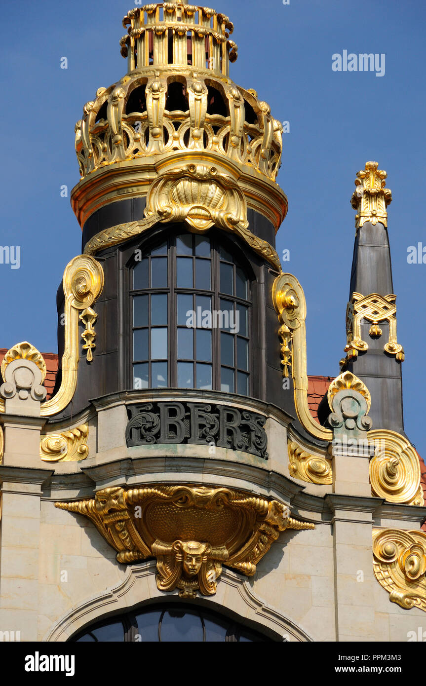 Traditional architecture. Leipzig, Germany Stock Photo