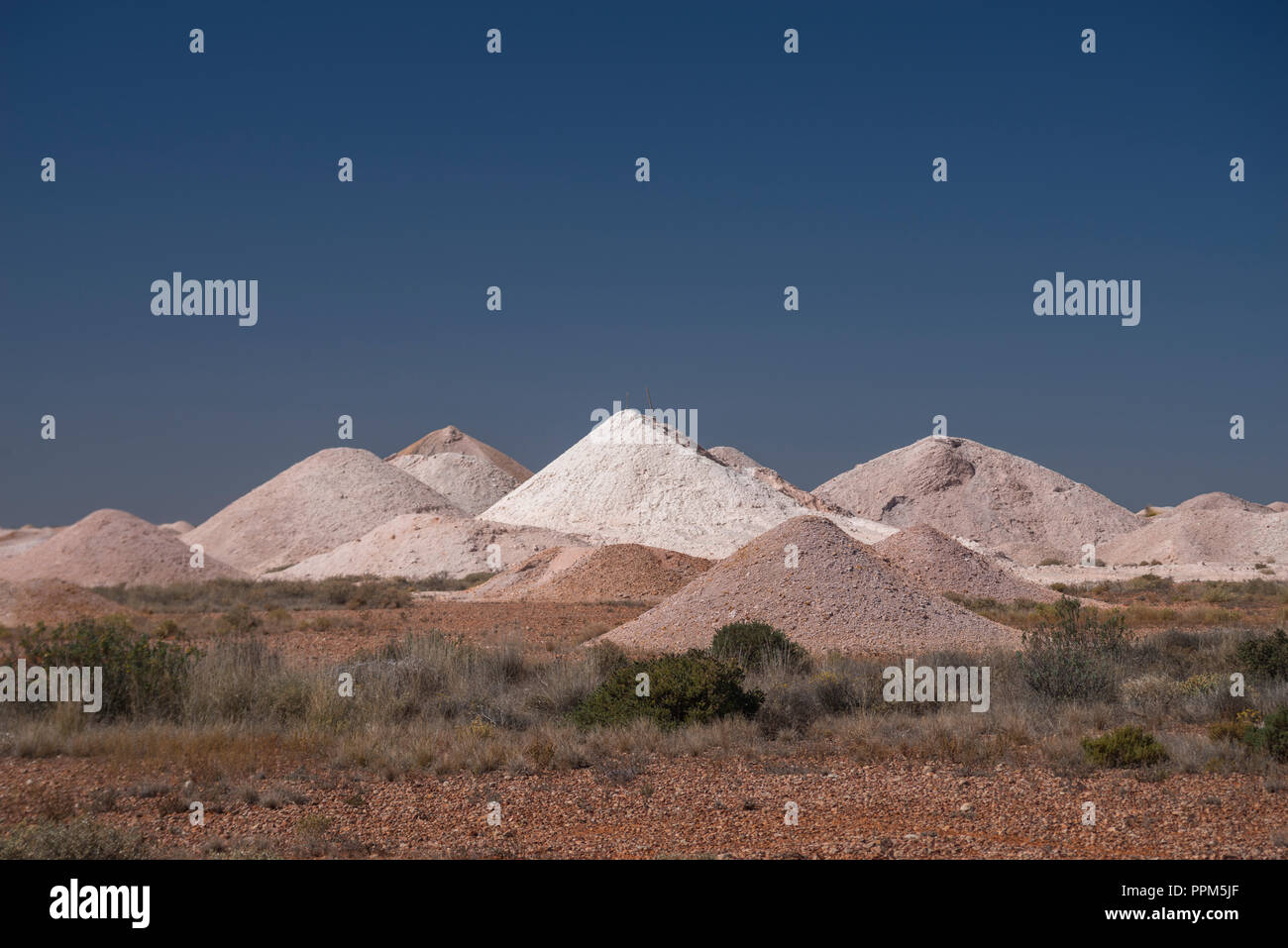 14 miles field, Opal mines. Coober Pedy , South Australia Stock Photo