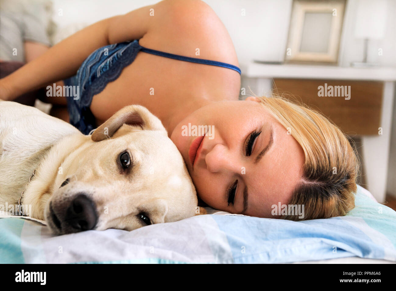 Спящие с собаками девушки. Женщина с собакой на диване. Девушка спит с лабрадором. Женщина с собакой в постели. Девочка спящая с собачкой.