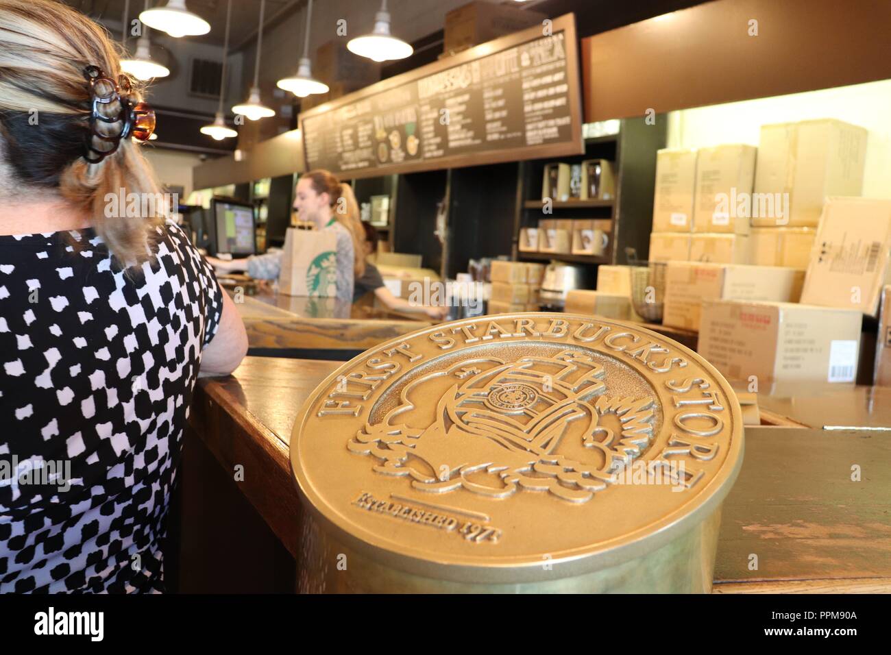 The original Starbucks Stock Photo Alamy
