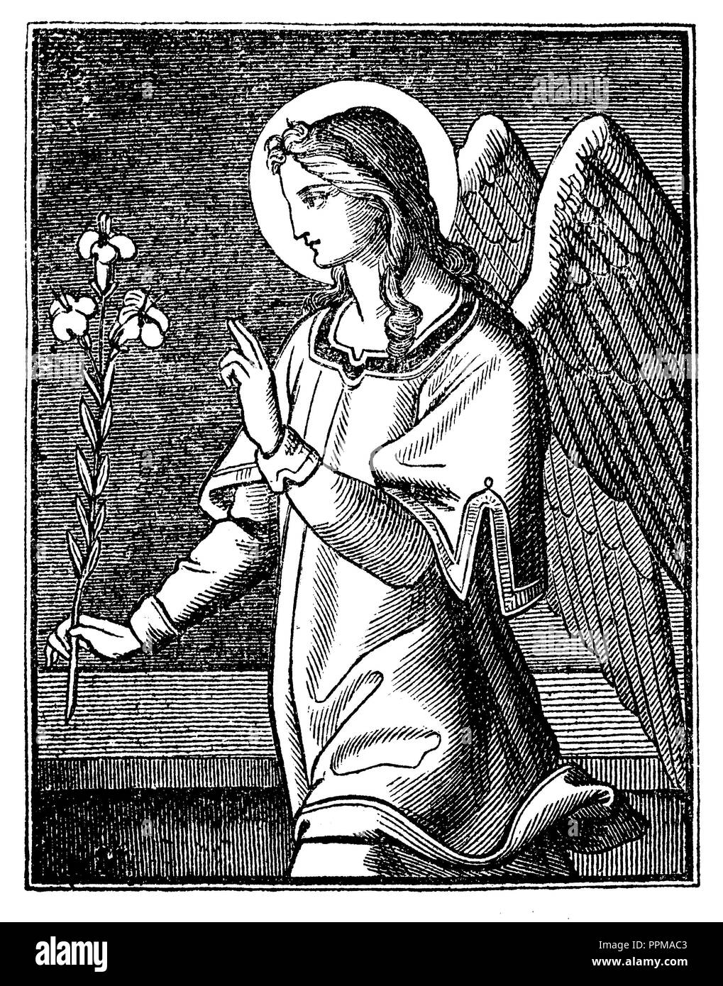 Archangel gabriel Black and White Stock Photos & Images Alamy