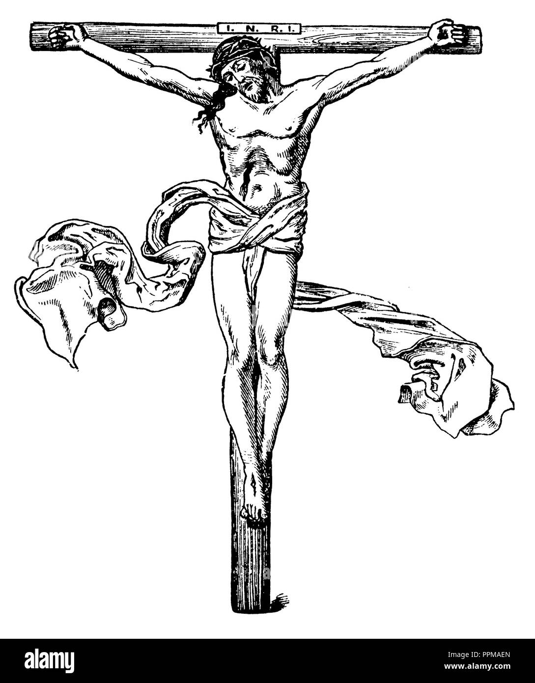 Crucifix kreuz kruzifix Black and White Stock Photos & Images - Alamy