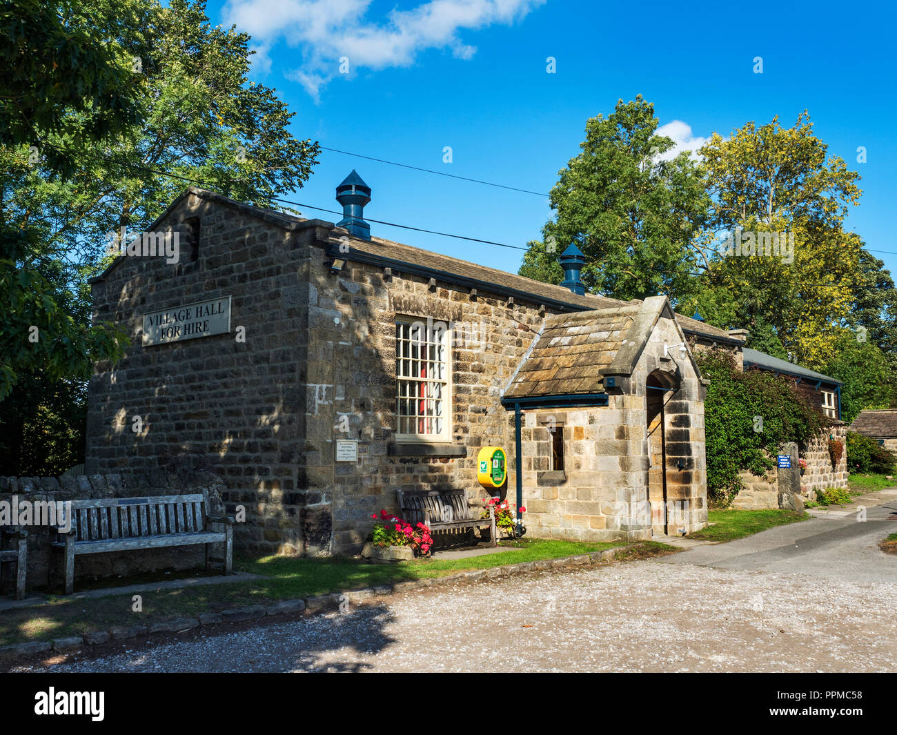 Village Hall in Leathley in the Washburn Valley North Yorkshire England Stock Photo