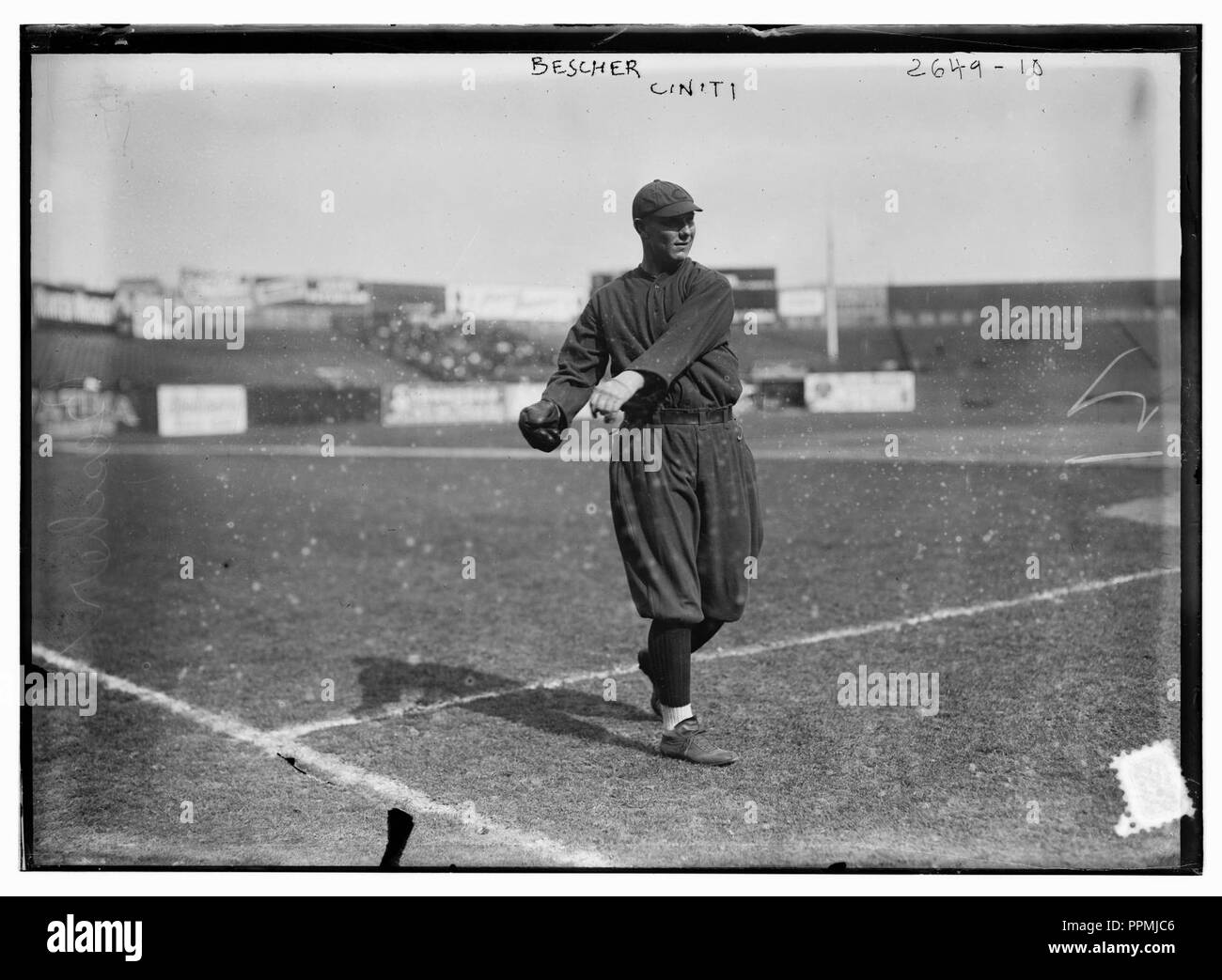 Bob Bescher, Cincinnati NL (baseball) Stock Photo