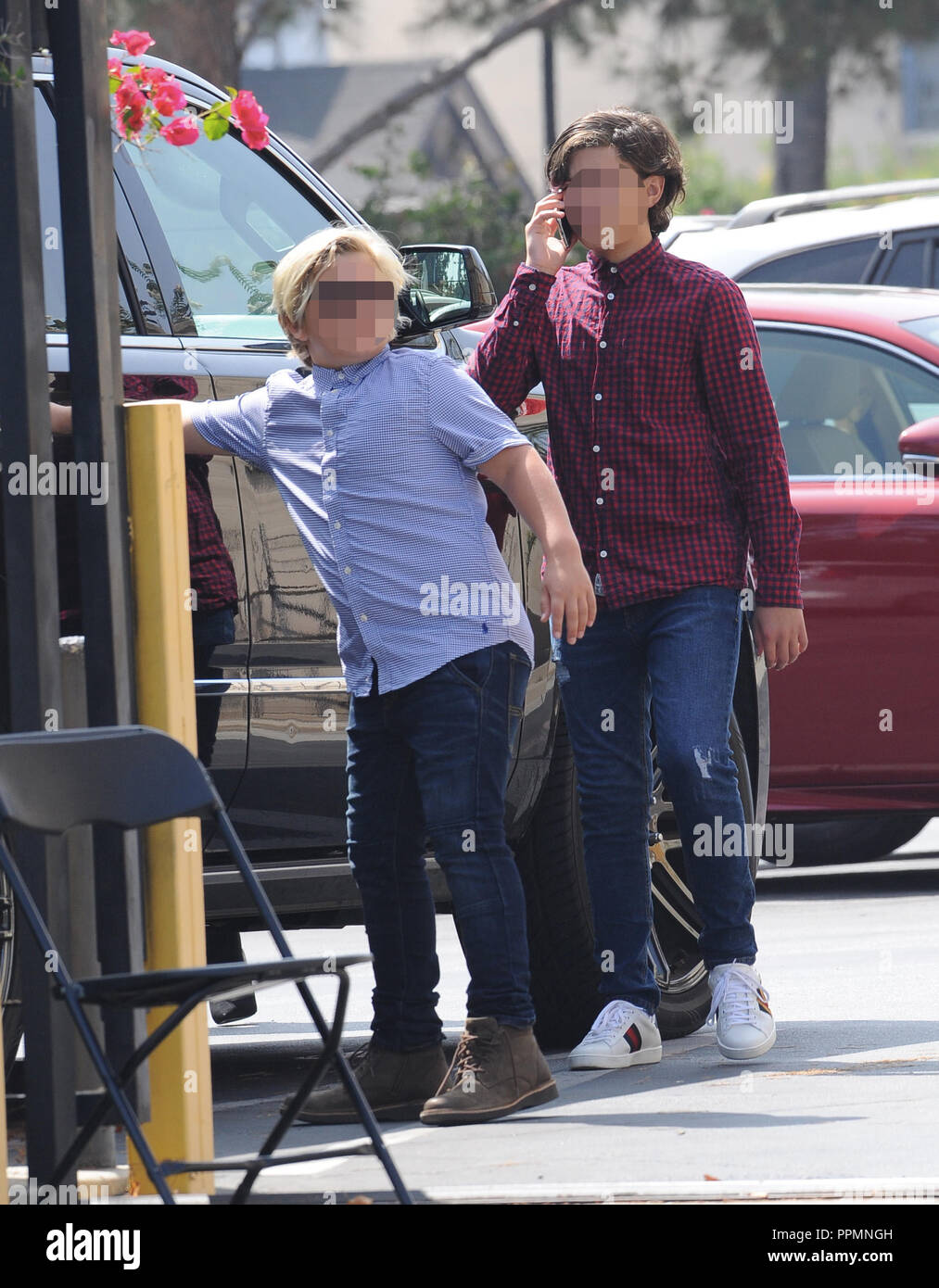 Gwen Stefani attending mass service at St. Brendan Catholic Church in