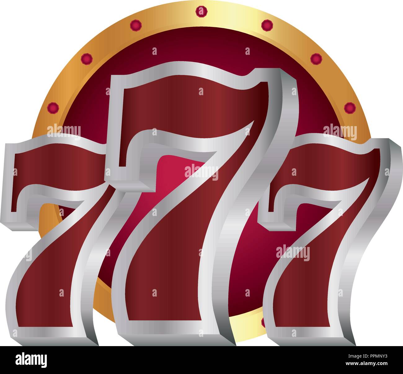 casino poker seven numbers gambling vector illustration Stock Vector Image & Art Alamy