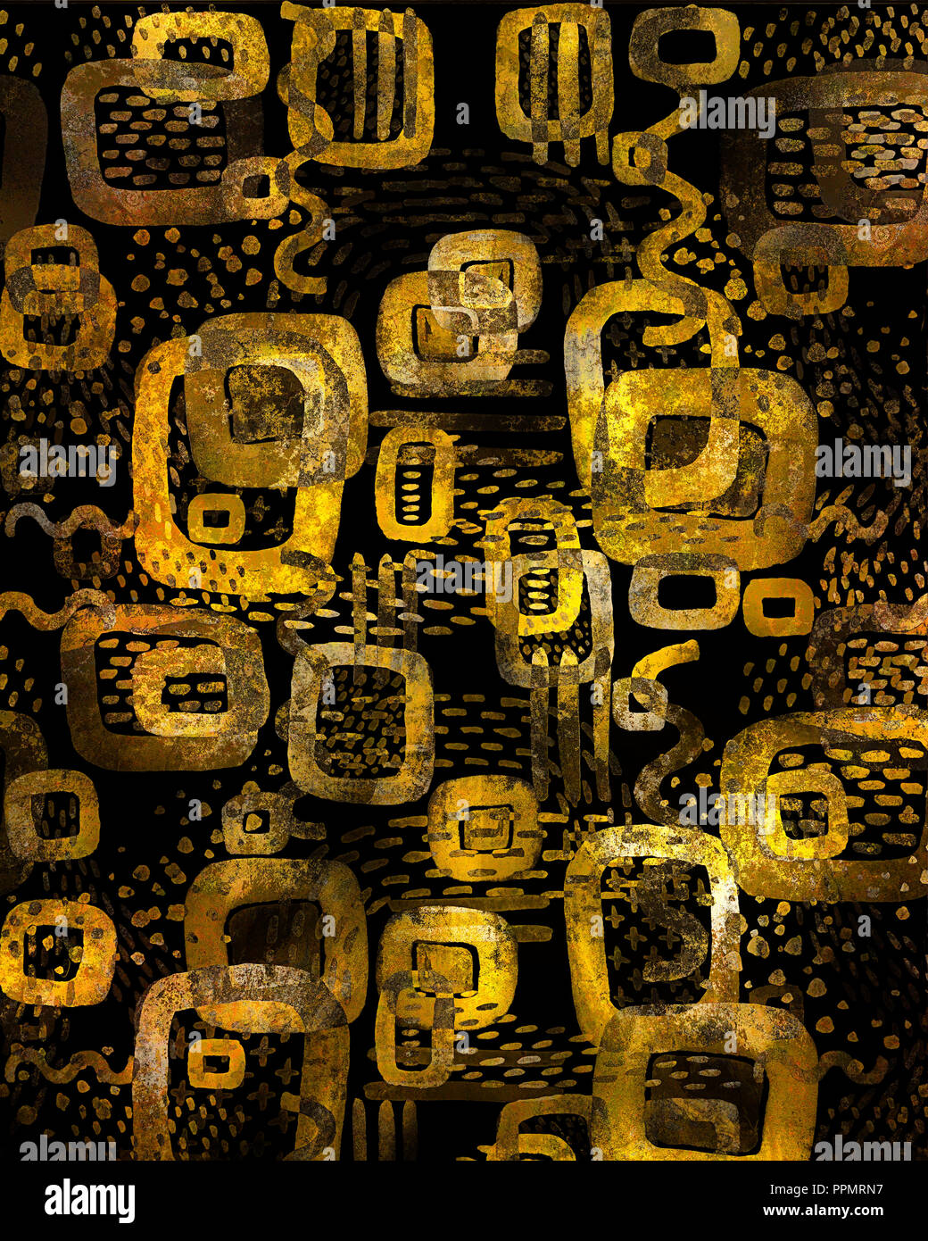 Gold abstract art hi-res stock photography and images - Alamy