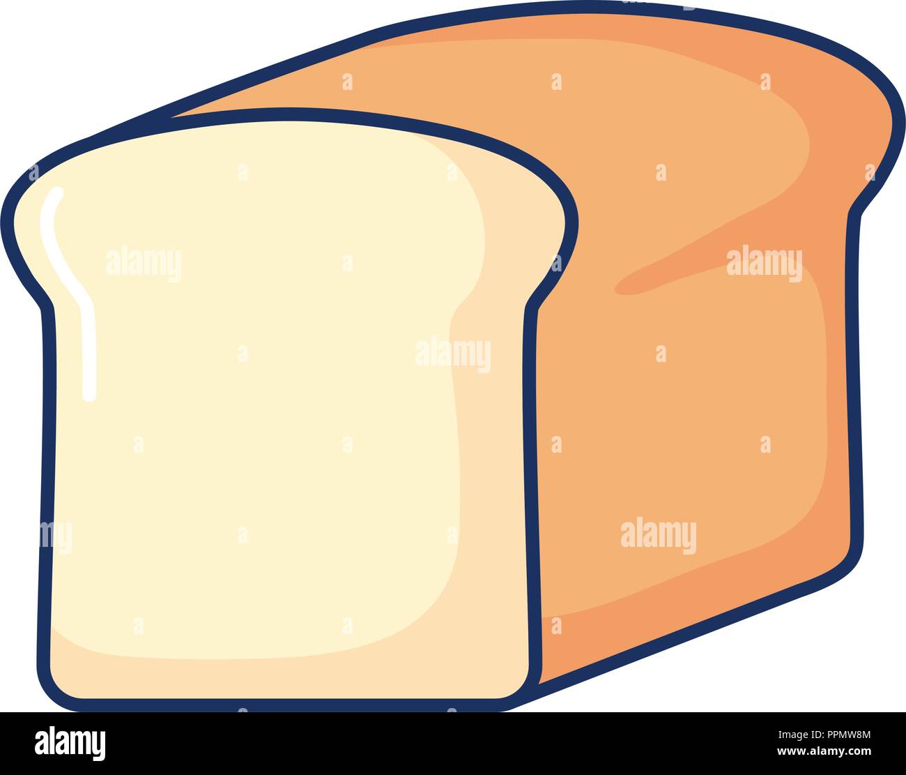 fresh bread wheat organic food vector illustration Stock Vector Image ...