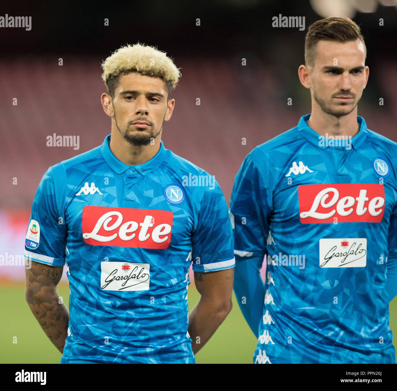 Naples, Campania, Italy. 26th Sep, 2018. Malcuit of SSC Napoli seen before  the Serie A football match between SSC Napoli and Parma Calcio at San Paolo  Stadium. Credit: Ernesto Vicinanza/SOPA Images/ZUMA Wire/Alamy