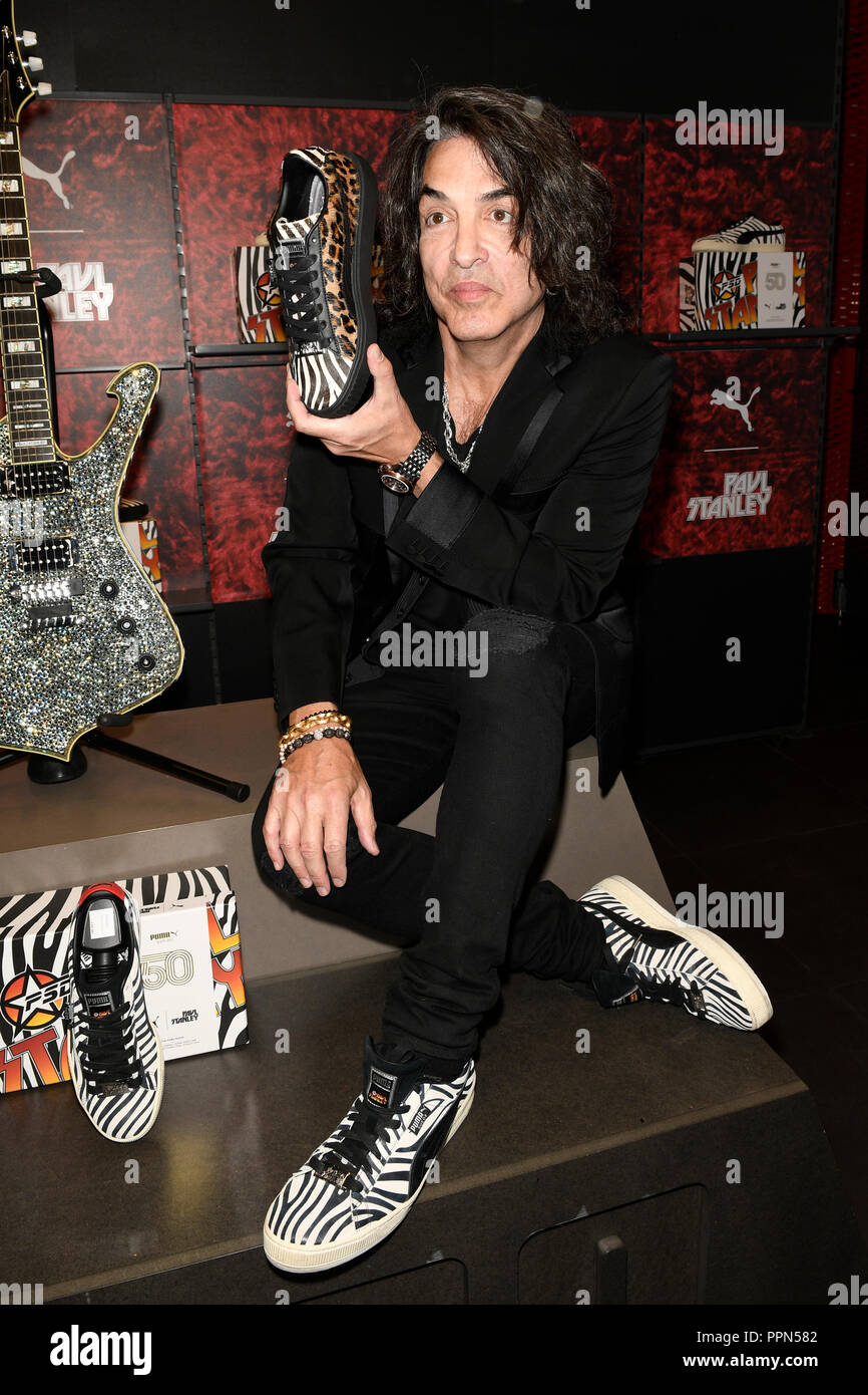 Las Vegas, NV, USA. 26th Sep, 2018. Paul Stanley pictured at the PUMA x  Paul Stanley Launch event at The PUMA Store at Fashion Show Mall in Las  Vegas, Nevada on September