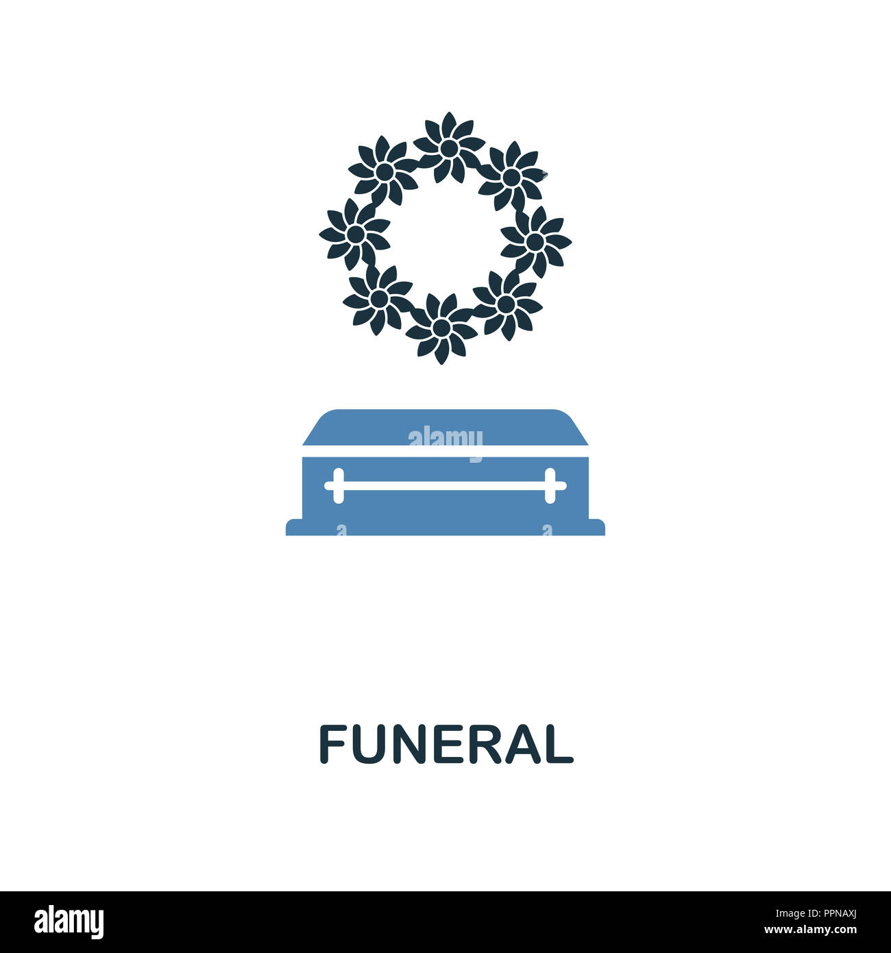 Funeral Icon In Two Color Design Line Style Icon From Insurance