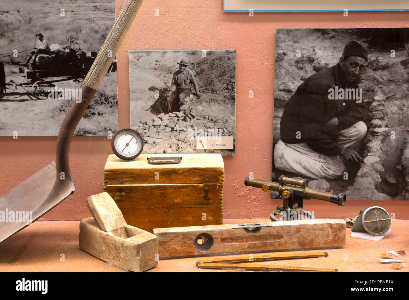 Museum display, Lost City Museum, Overton, Nevada Stock Photo