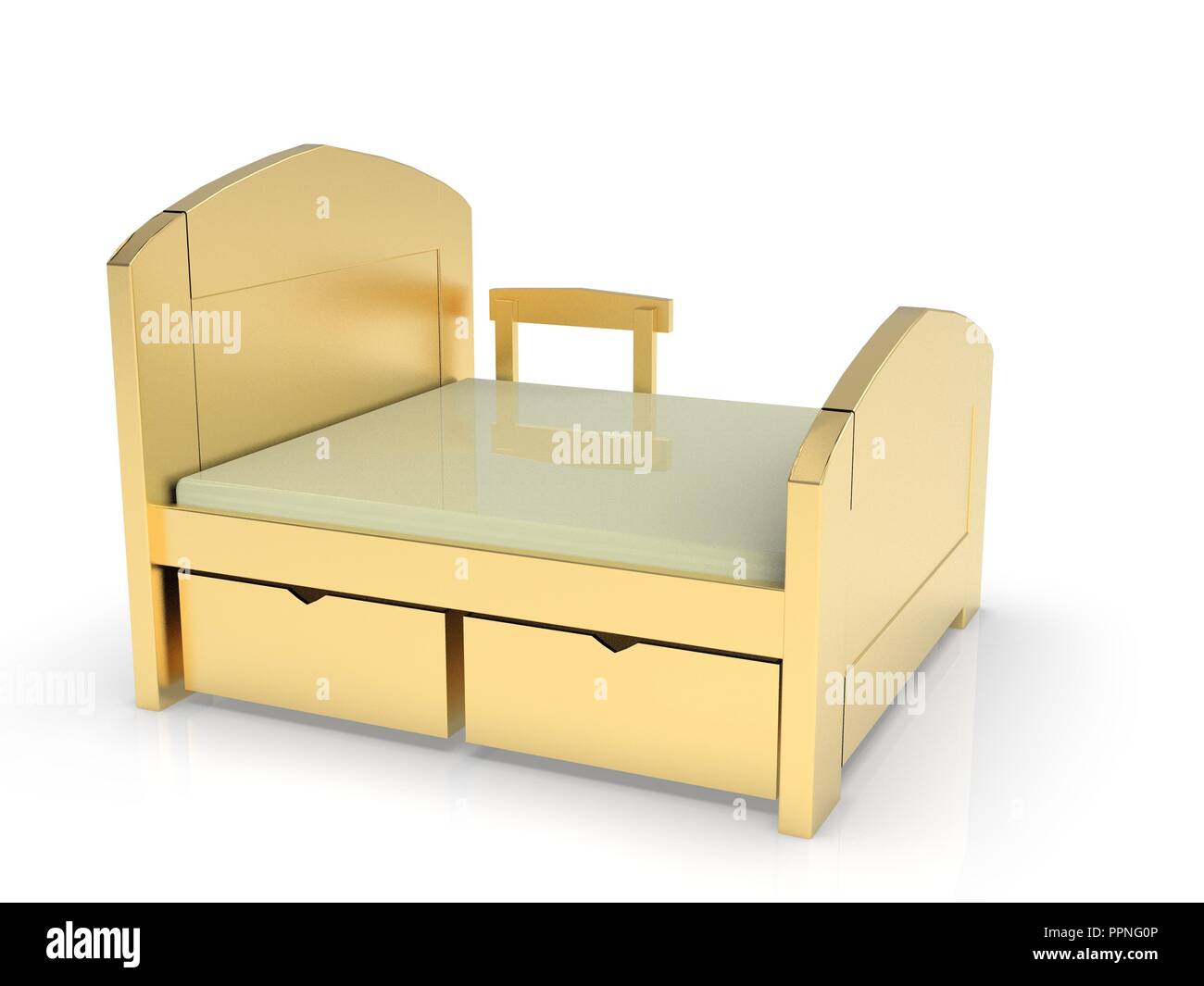 Vintage hospital bed Cut Out Stock Images & Pictures - Alamy