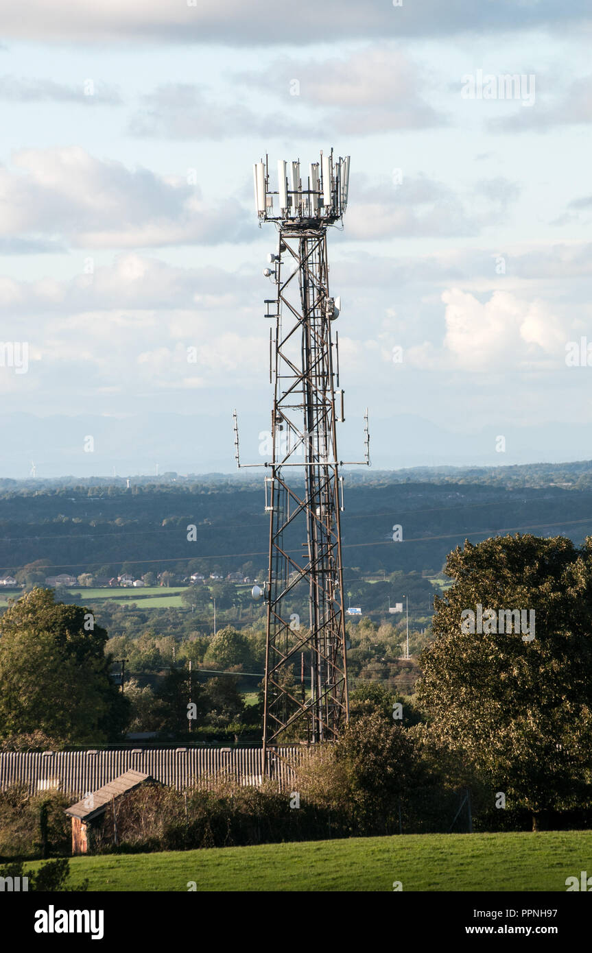 Around the UK - Communications Mast Stock Photo