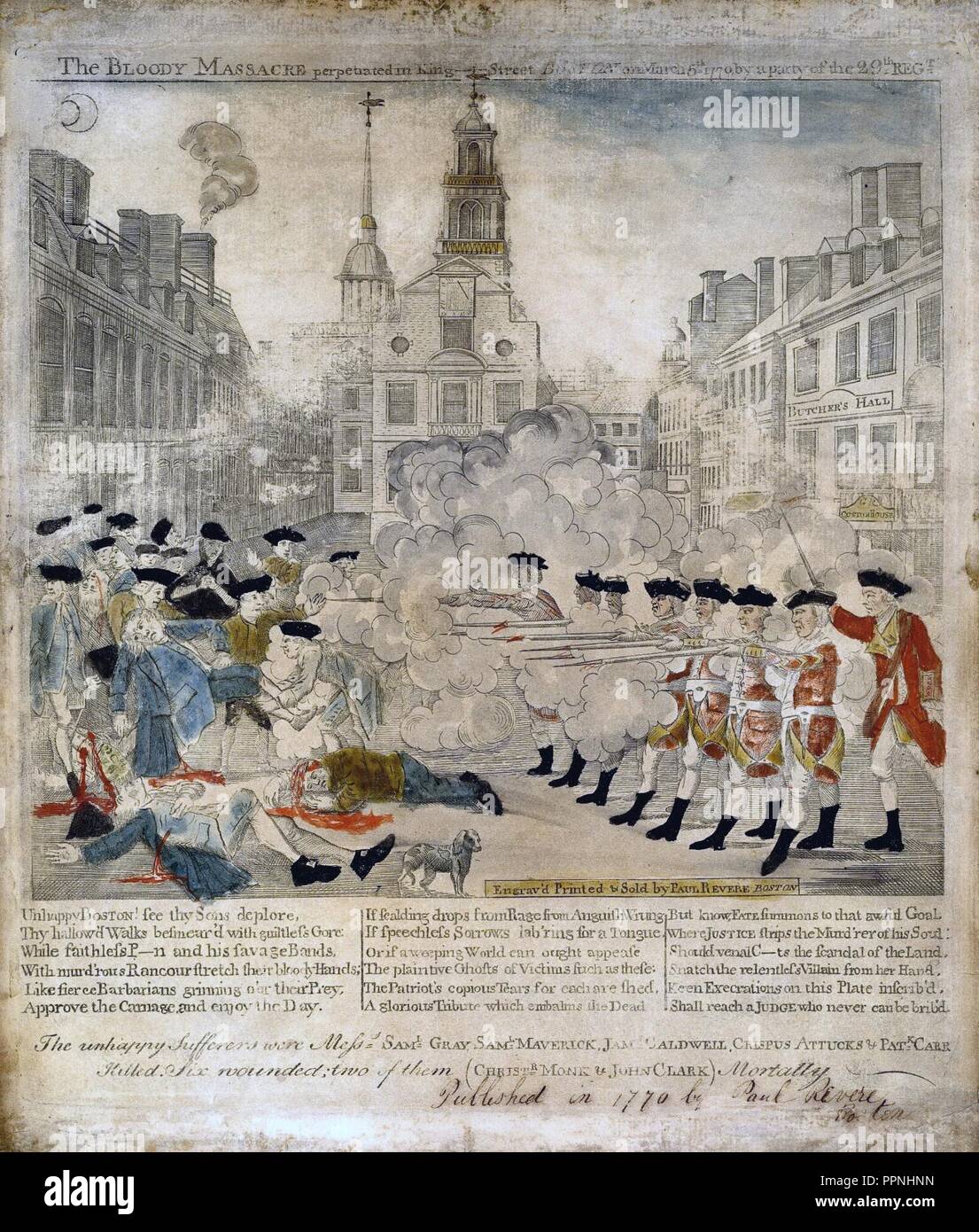 Boston Massacre high-res. Stock Photo