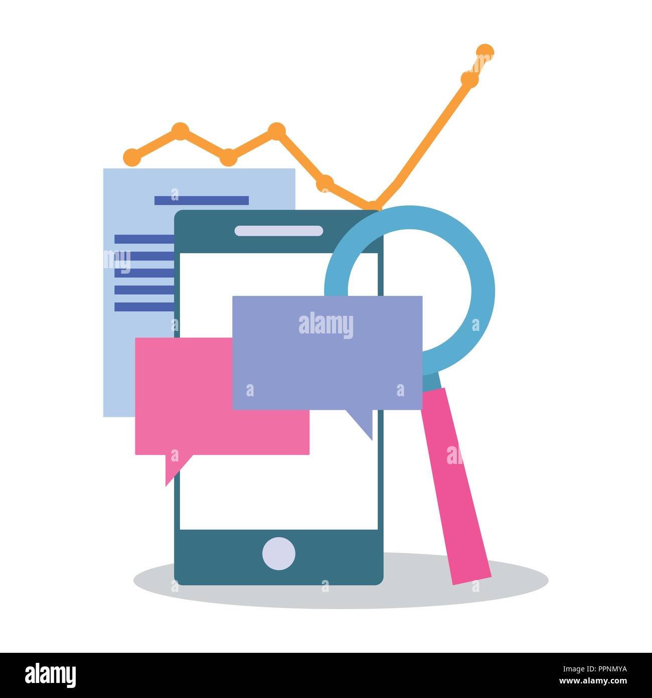 Business and office technology Stock Vector