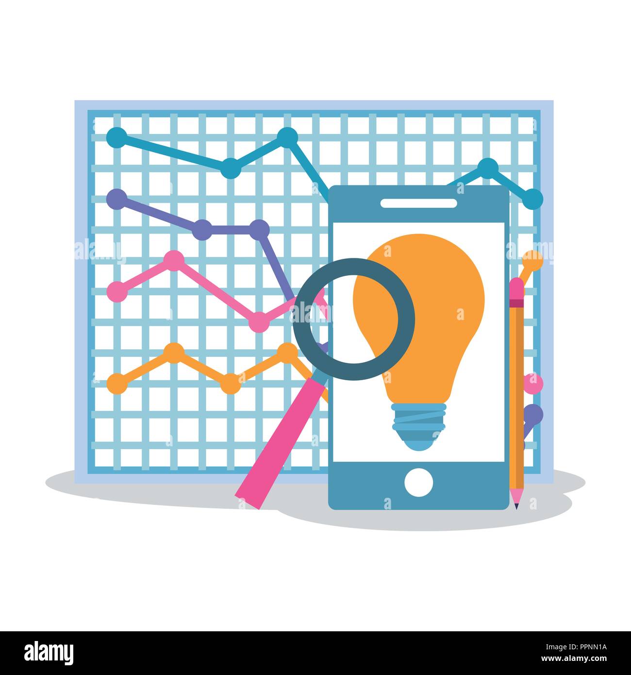 Business and office technology Stock Vector