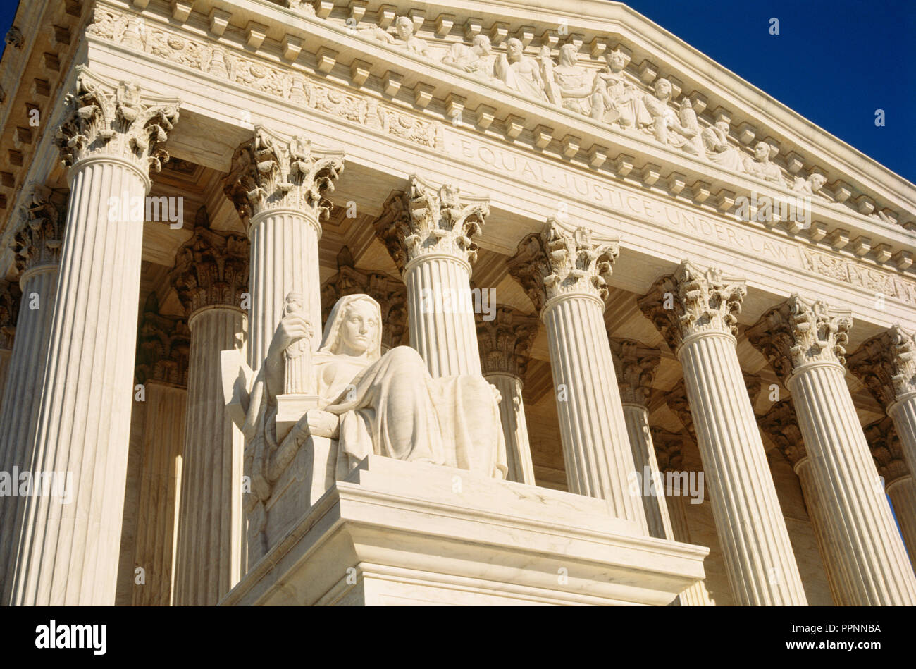The Supreme Court of the United States is in Washington D.C., USA Stock Photo