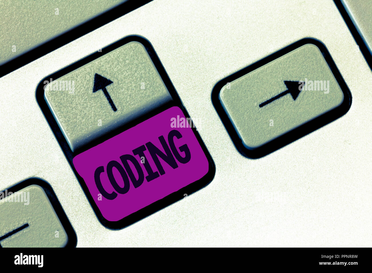 Word writing text Coding. Business concept for assigning code to ...