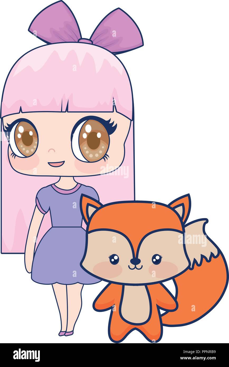 Anime Girl Fox Cute HD Png Download  Transparent Png Image  PNGitem