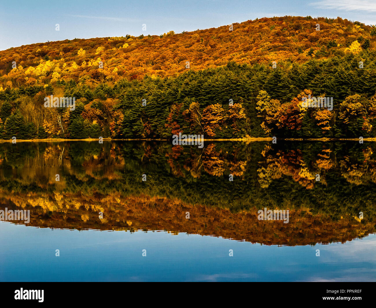 Saville Dam Barkhamsted Reservoir Barkhamsted, Connecticut, USA Stock