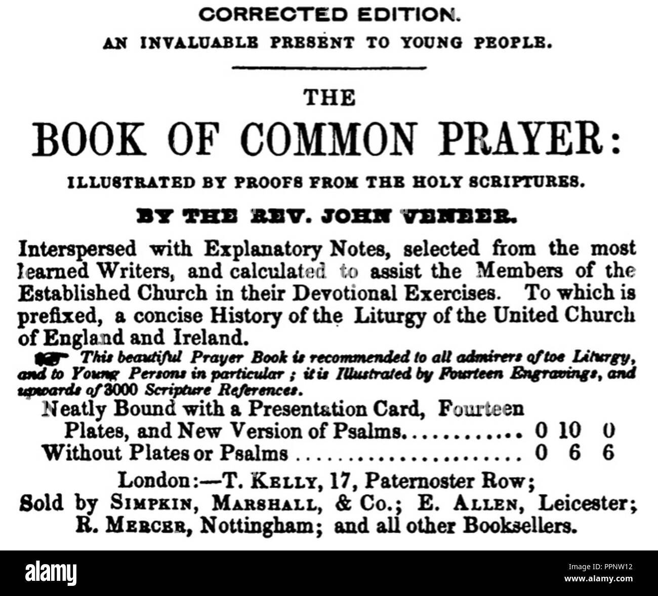 Book of common prayer hi-res stock photography and images - Alamy