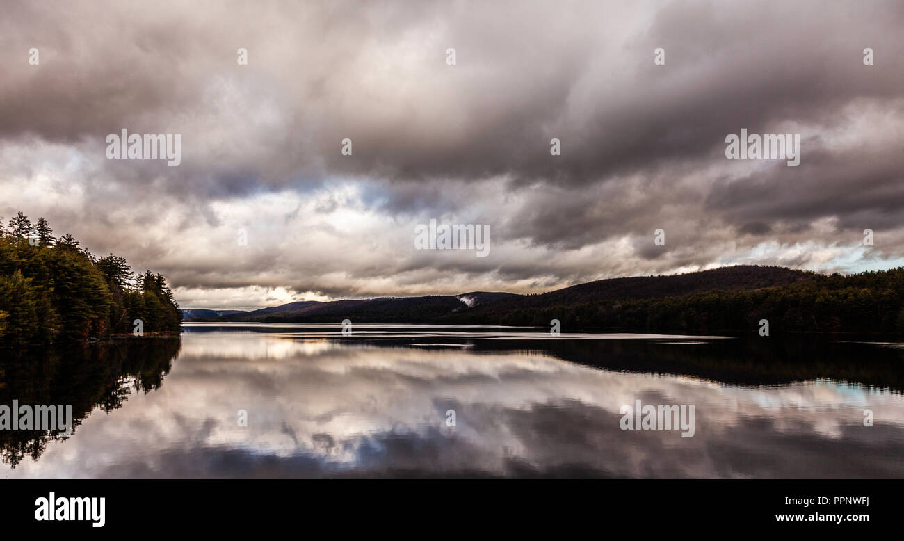 Saville Dam Barkhamsted Reservoir Barkhamsted, Connecticut, USA Stock