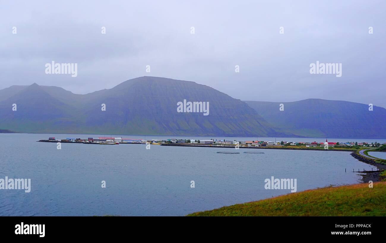 Flateyri, Westfjords, Iceland Stock Photo