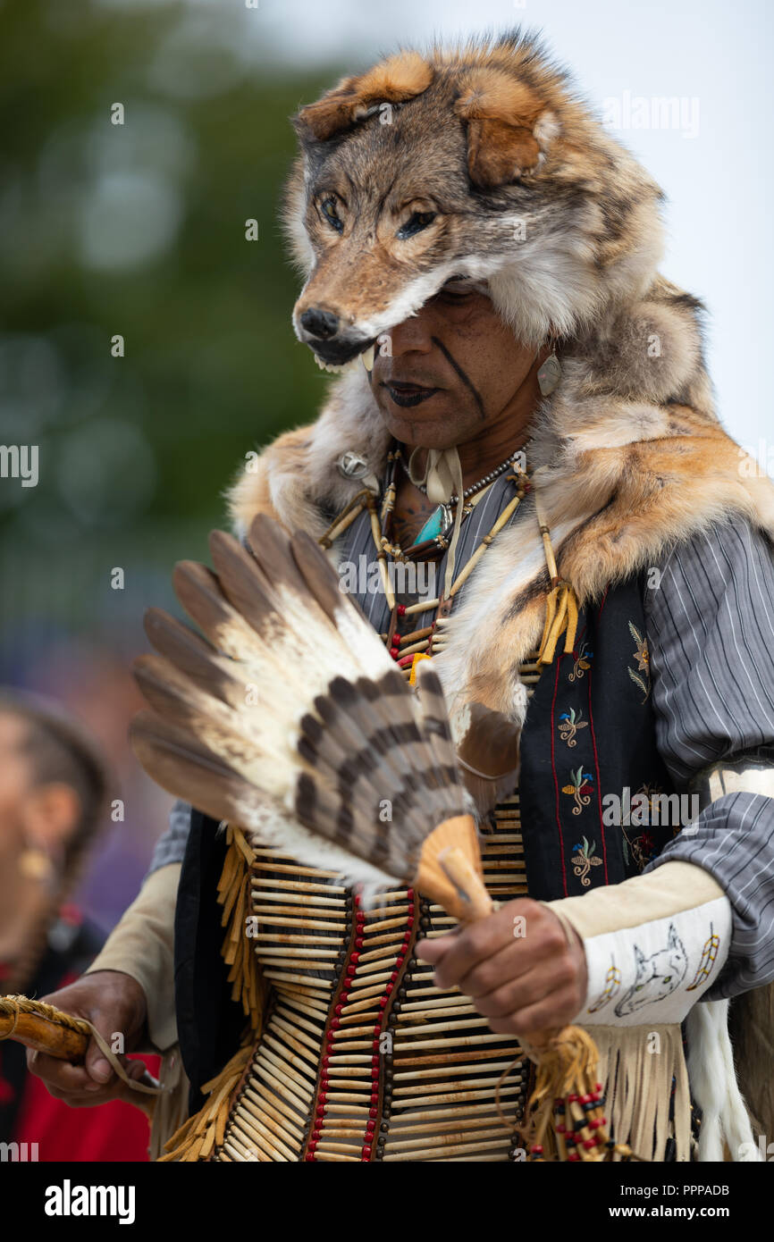 Wolf Headdress Stock Photos & Wolf Headdress Stock Images - Alamy