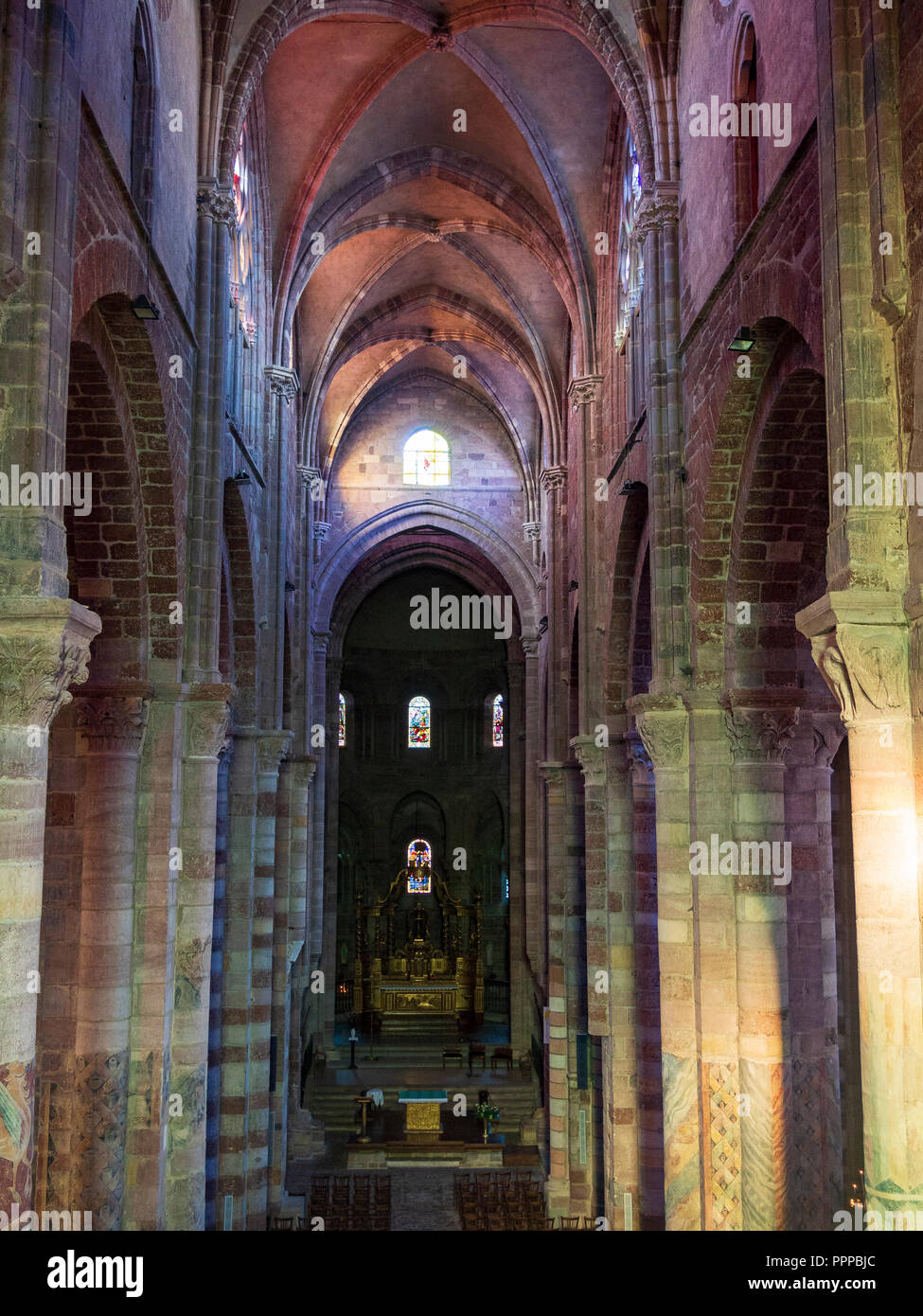 Basilica SaintJulien de Brioude Stock Photo Alamy
