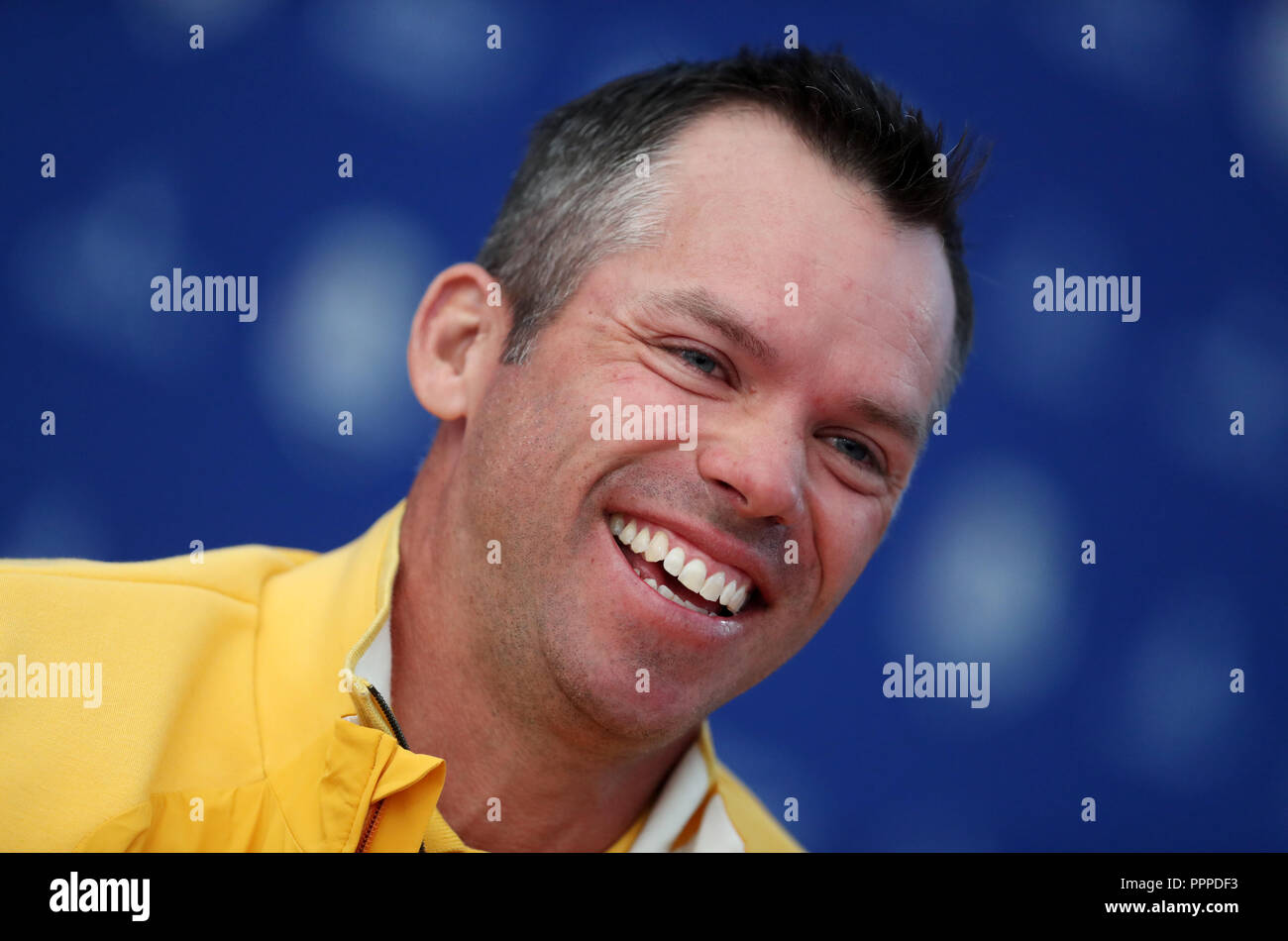 Team Europe's Paul Casey during preview day four of the Ryder Cup at Le Golf National, Saint-Quentin-en-Yvelines, Paris. Stock Photo