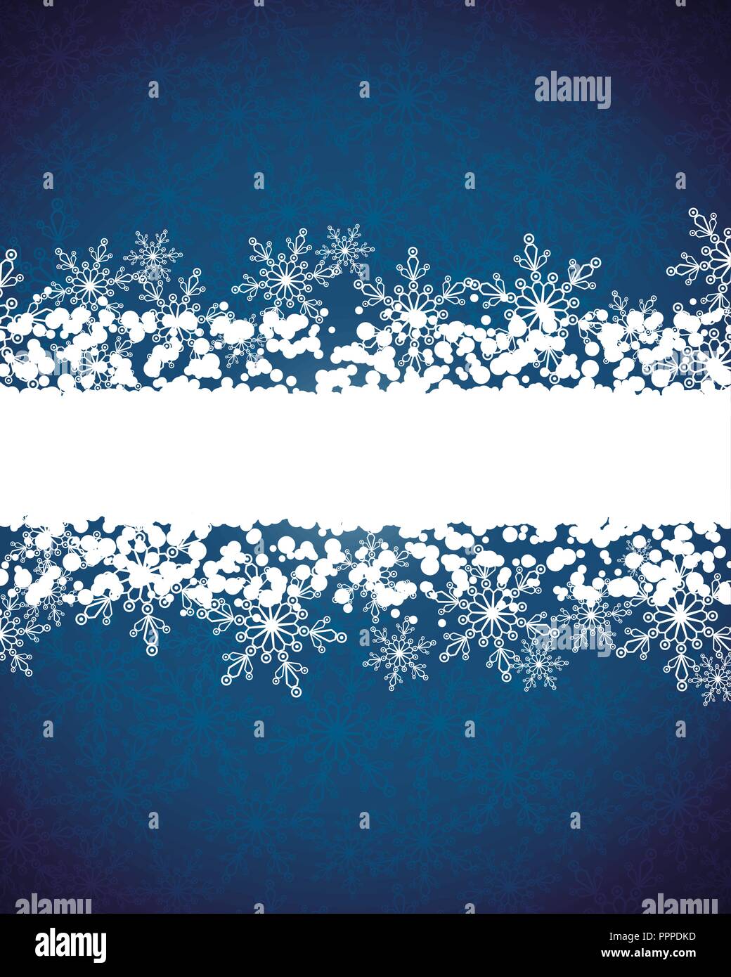 Christmas background with beautiful snowflakes Stock Vector Image & Art ...