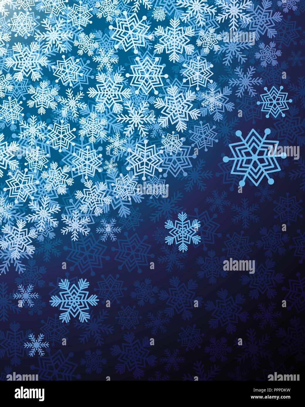 Christmas background with beautiful snowflakes Stock Vector Image & Art ...
