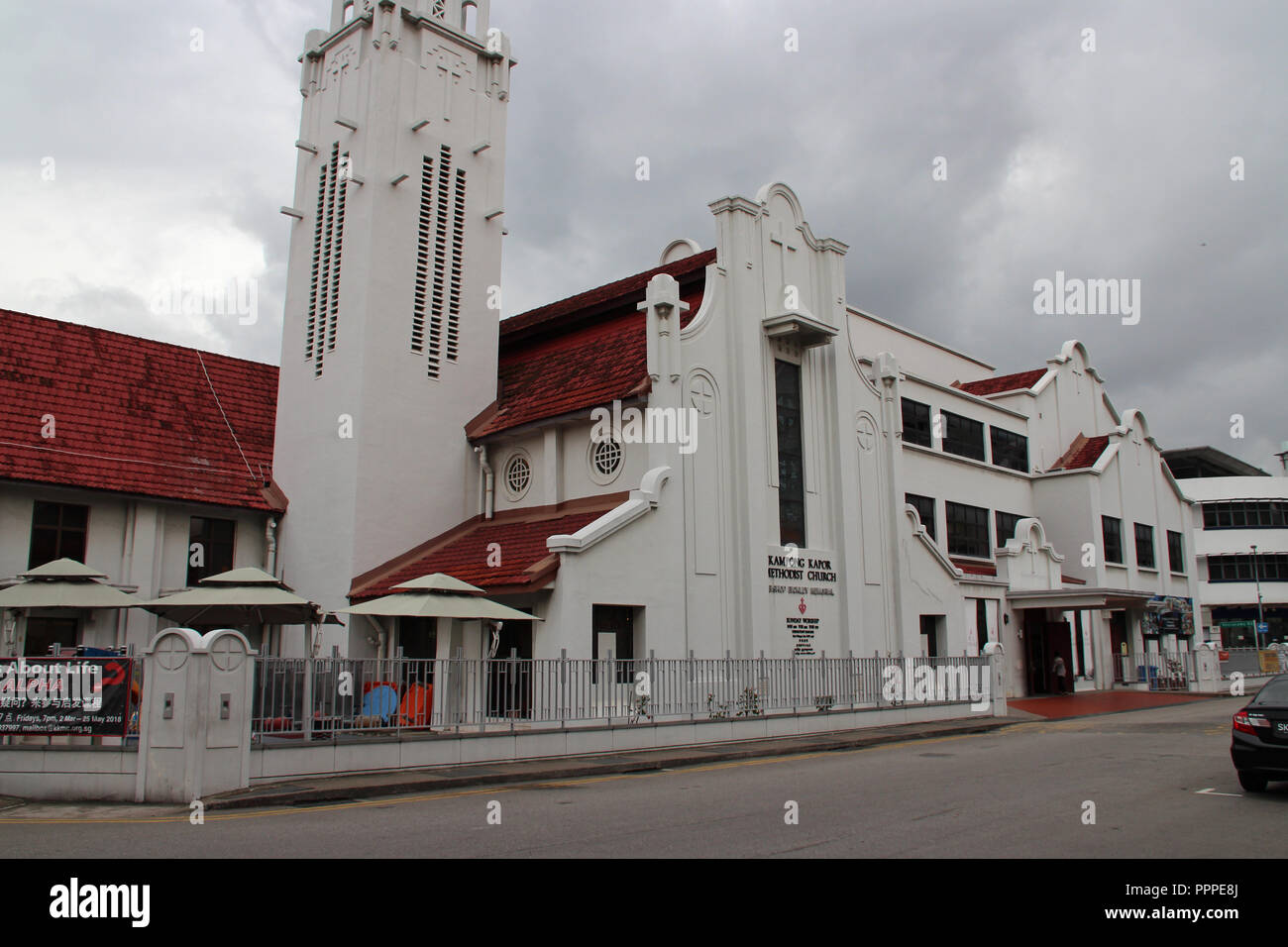 The methodist church Kampong Kapor in Singapore Stock Photo Alamy