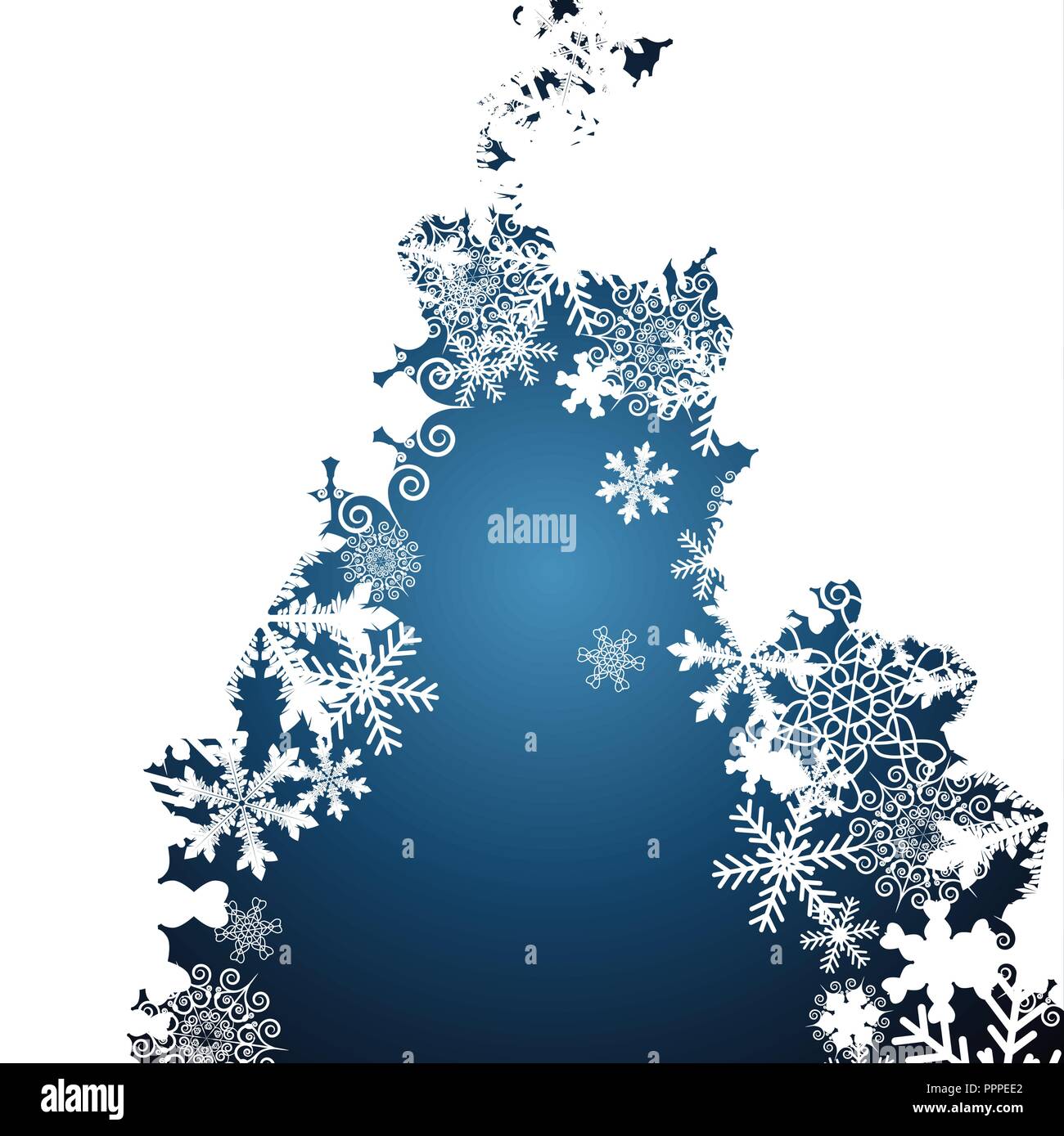 Christmas border, snowflake design background Stock Vector Image & Art ...