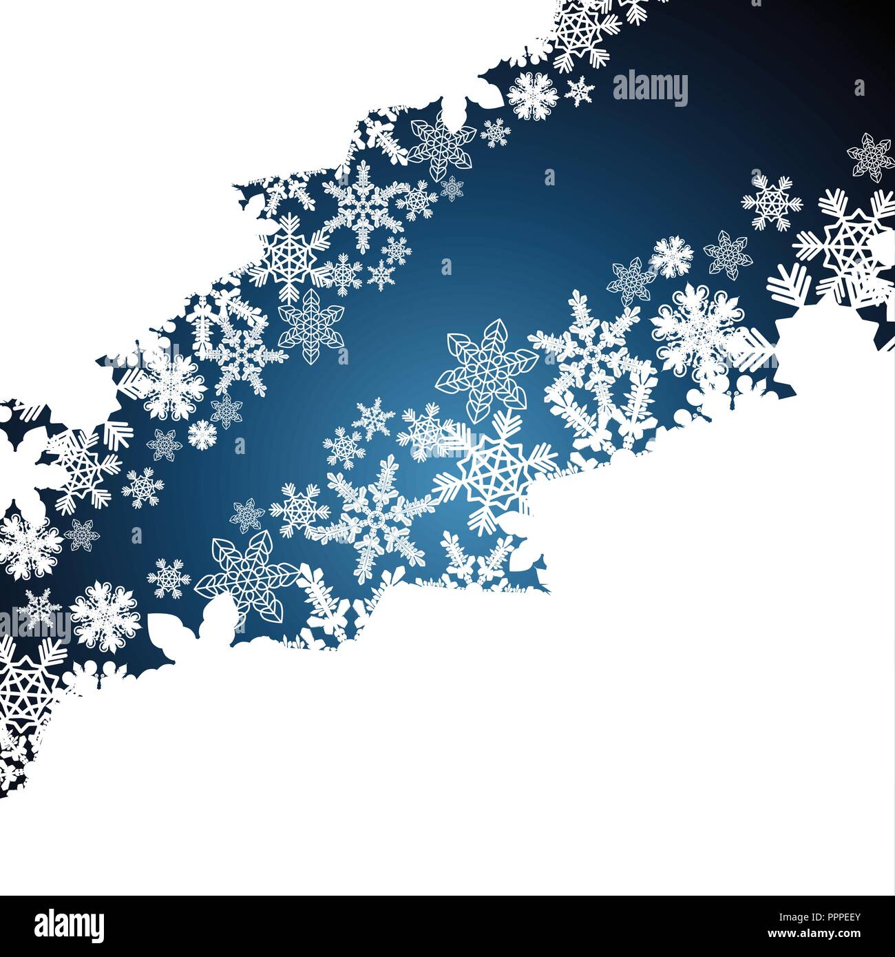 Christmas border, snowflake design background Stock Vector Image & Art ...