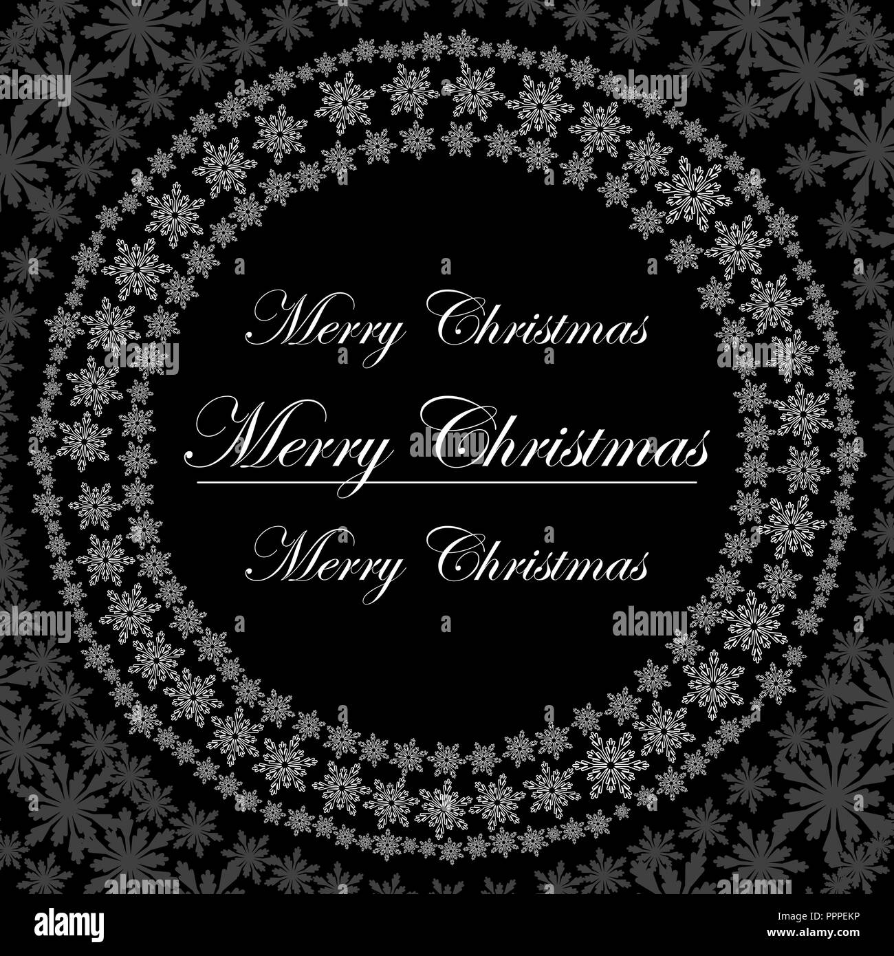 Abstract background with snowflakes. Vector Stock Vector Image & Art ...