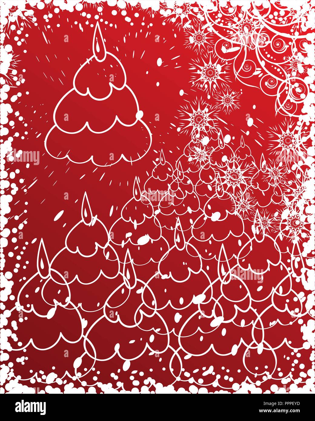 christmas background with snowflakes Stock Vector Image & Art - Alamy