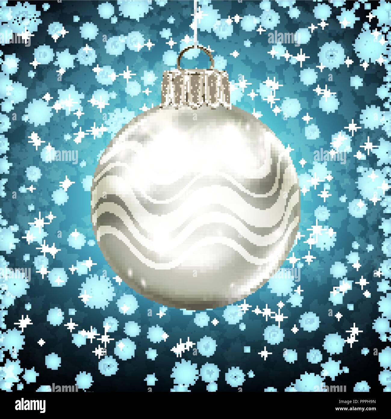 Background with Christmas balls. vector illustration Stock Vector Image