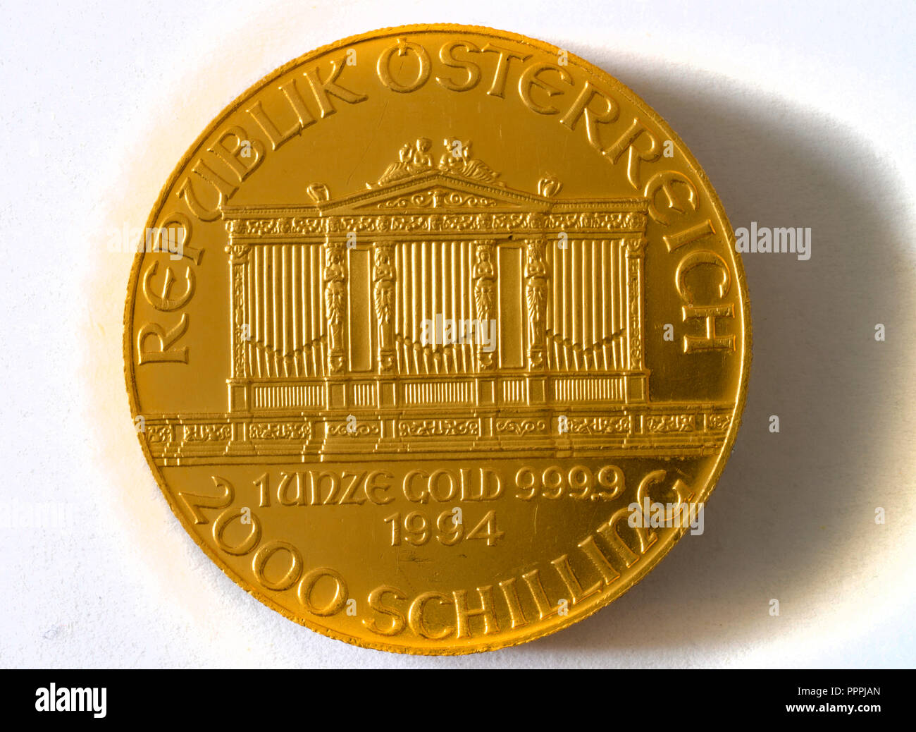 1 Unze, Wiener Philharmoniker, Goldmuenze Stock Photo - Alamy