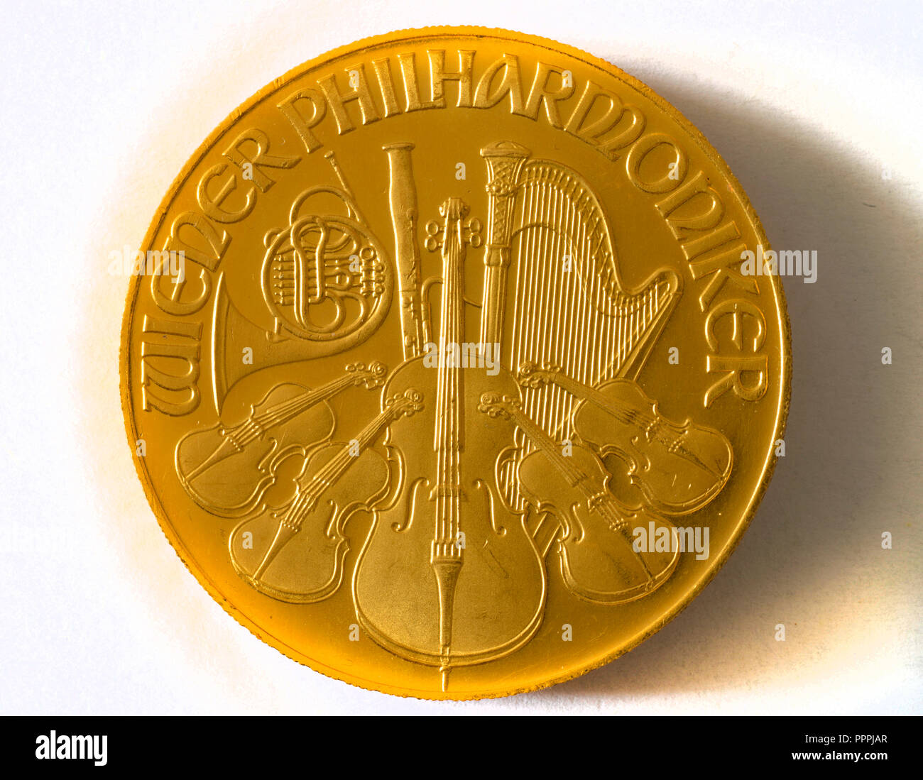 1 Unze, Wiener Philharmoniker, Goldmuenze Stock Photo - Alamy