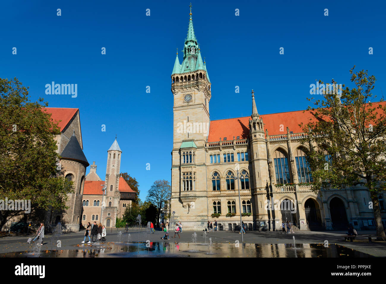Rathaus, Platz der Deutschen Einheit, Braunschweig, Niedersachsen