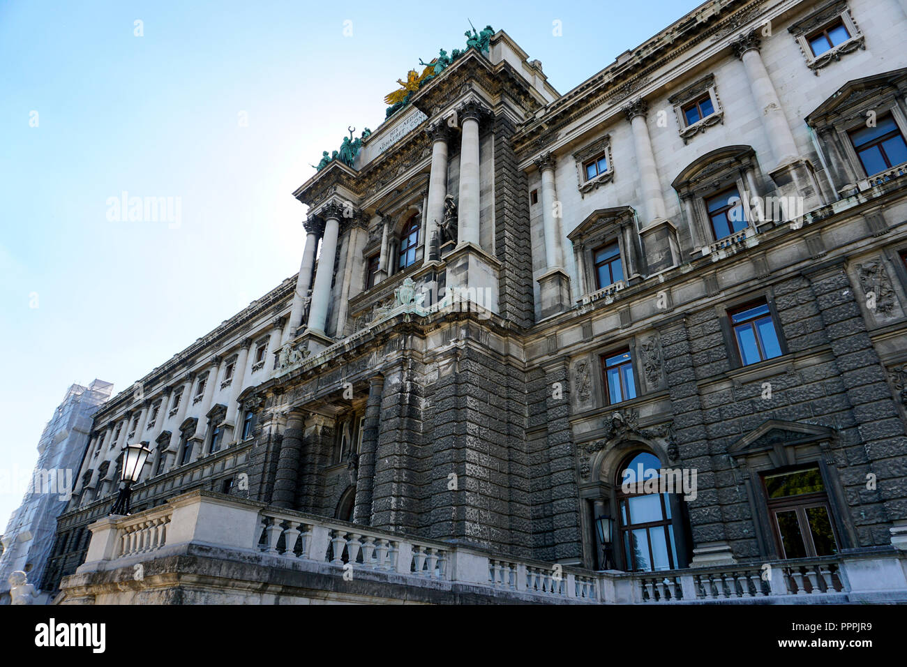 Amazing exterior of Hofburg palace of Habsburg dynasty in Vienna