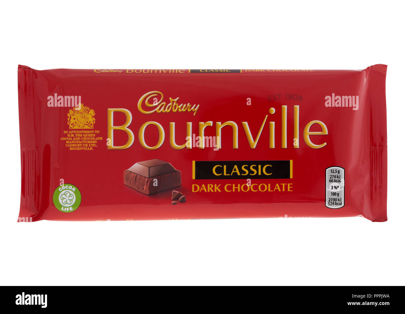 Cadbury Bournville classic dark chocolate bar on white background Stock Photo Alamy Cadbury Bournville classic dark chocolate bar on white background Stock Photo Alamy