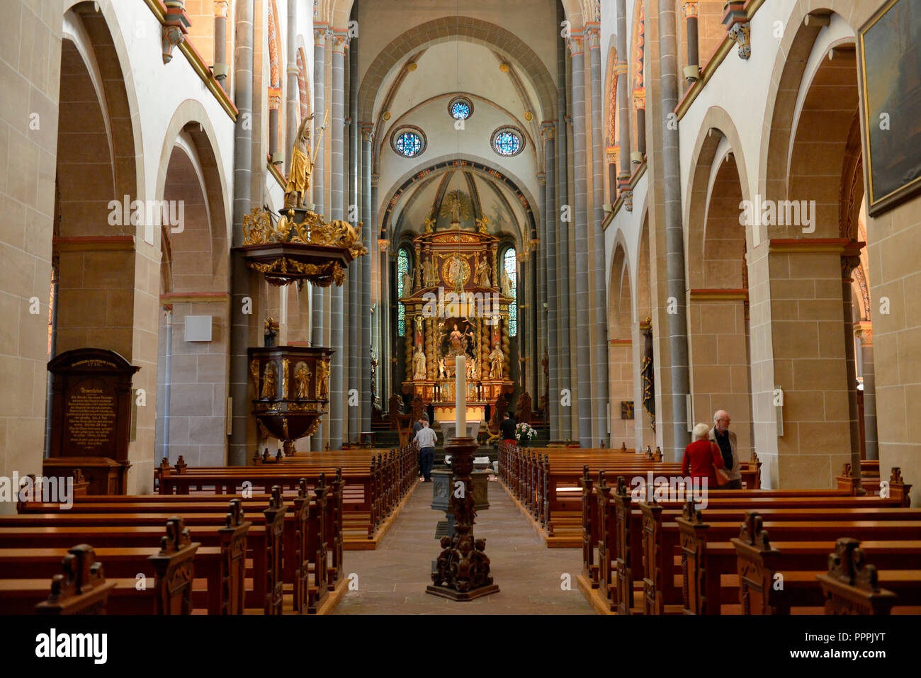 St.-Ludgerus-Kirche, Werden, Essen, Nordrhein-Westfalen, Deutschland Stock Photo