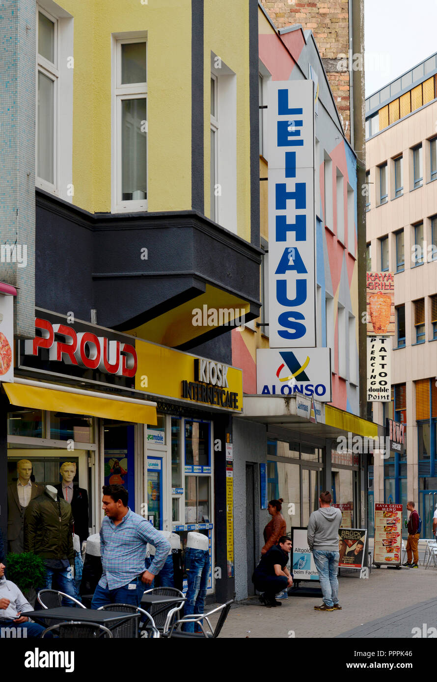 Leihhaus, Brueckstrasse, Dortmund, Nordrhein-Westfalen, Deutschland, Brückstrasse Stock Photo
