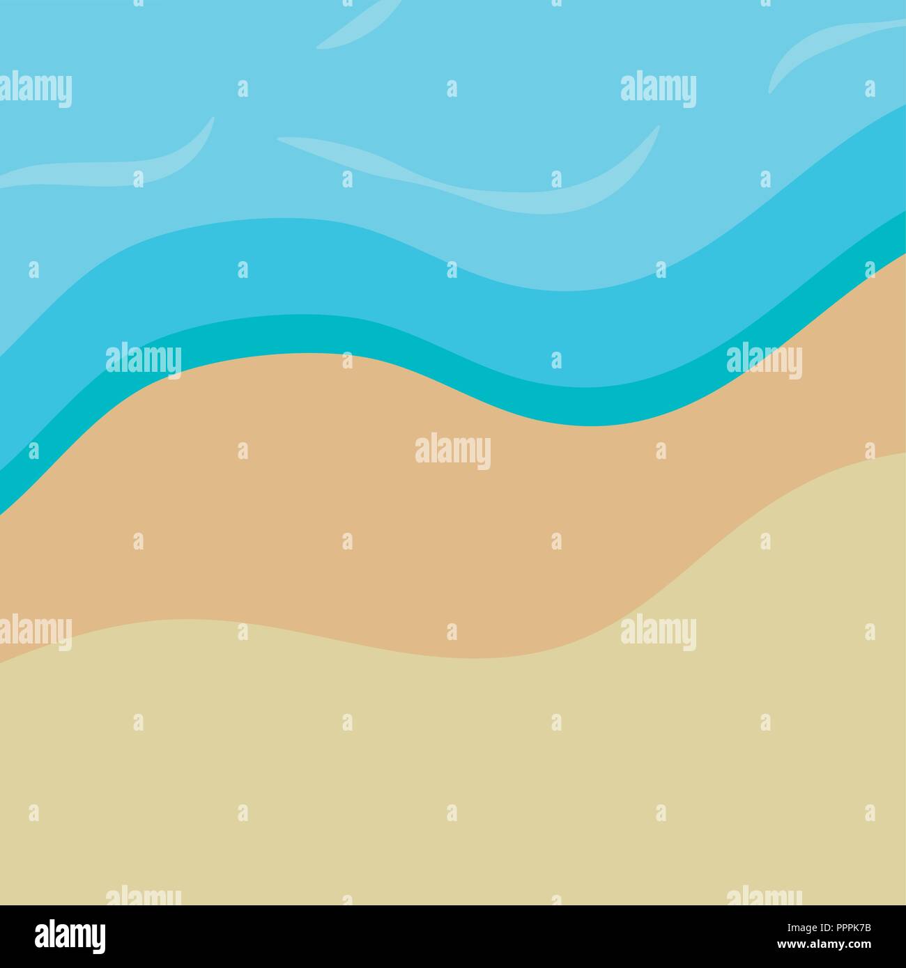 beach landscape scene background Stock Vector Image & Art - Alamy