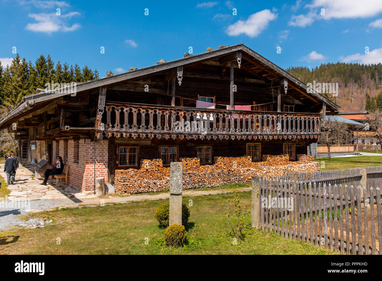 Open Air Museum, Freienau, Bavaria, Germany Stock Photo