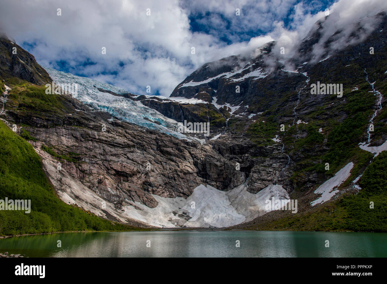 Glacier, Boyabreen, Sogn og Fjordane, Norway Stock Photo