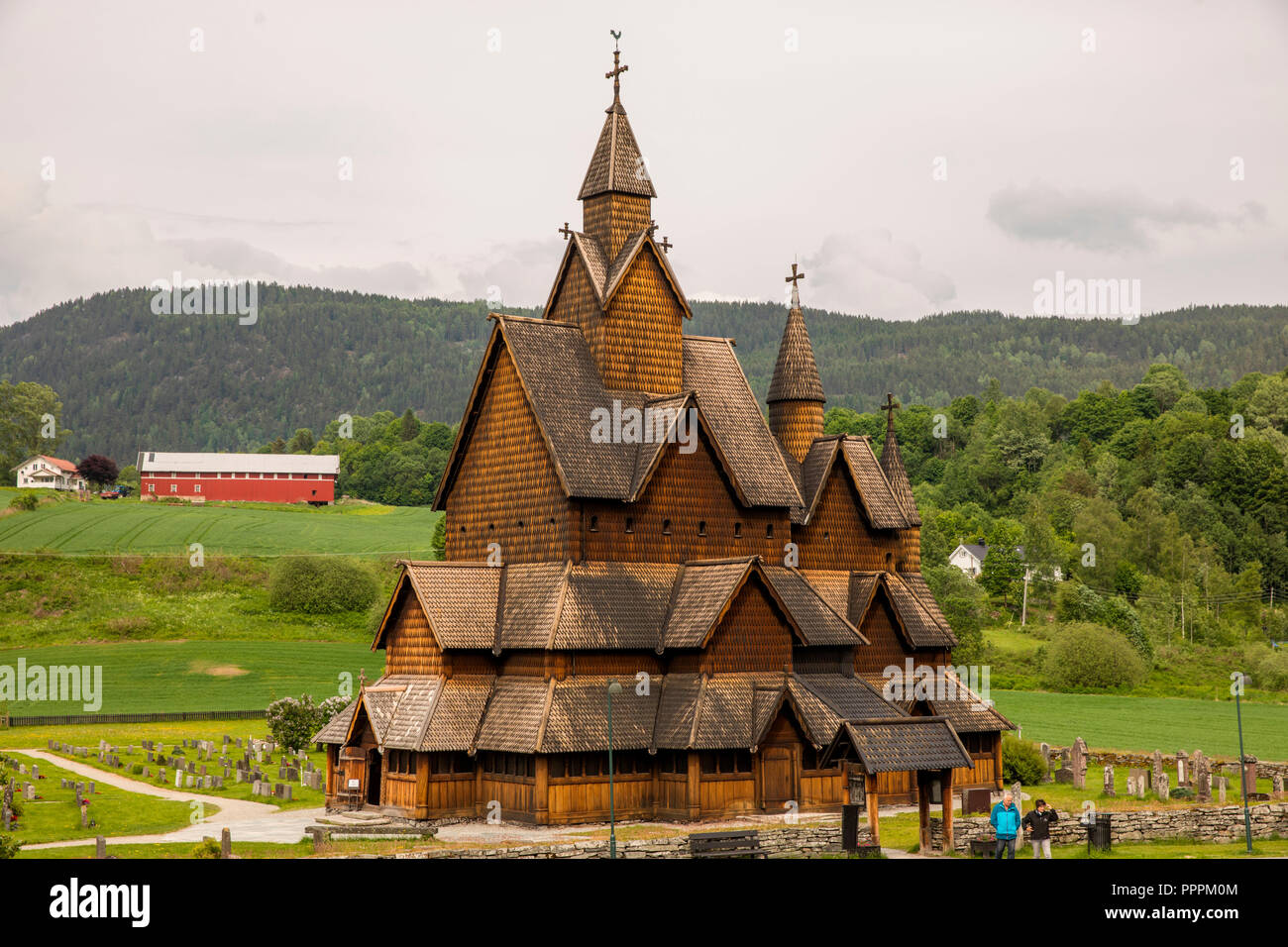 Stavkirke Heddal, Heddal, Telemark, Norway Stock Photo Alamy